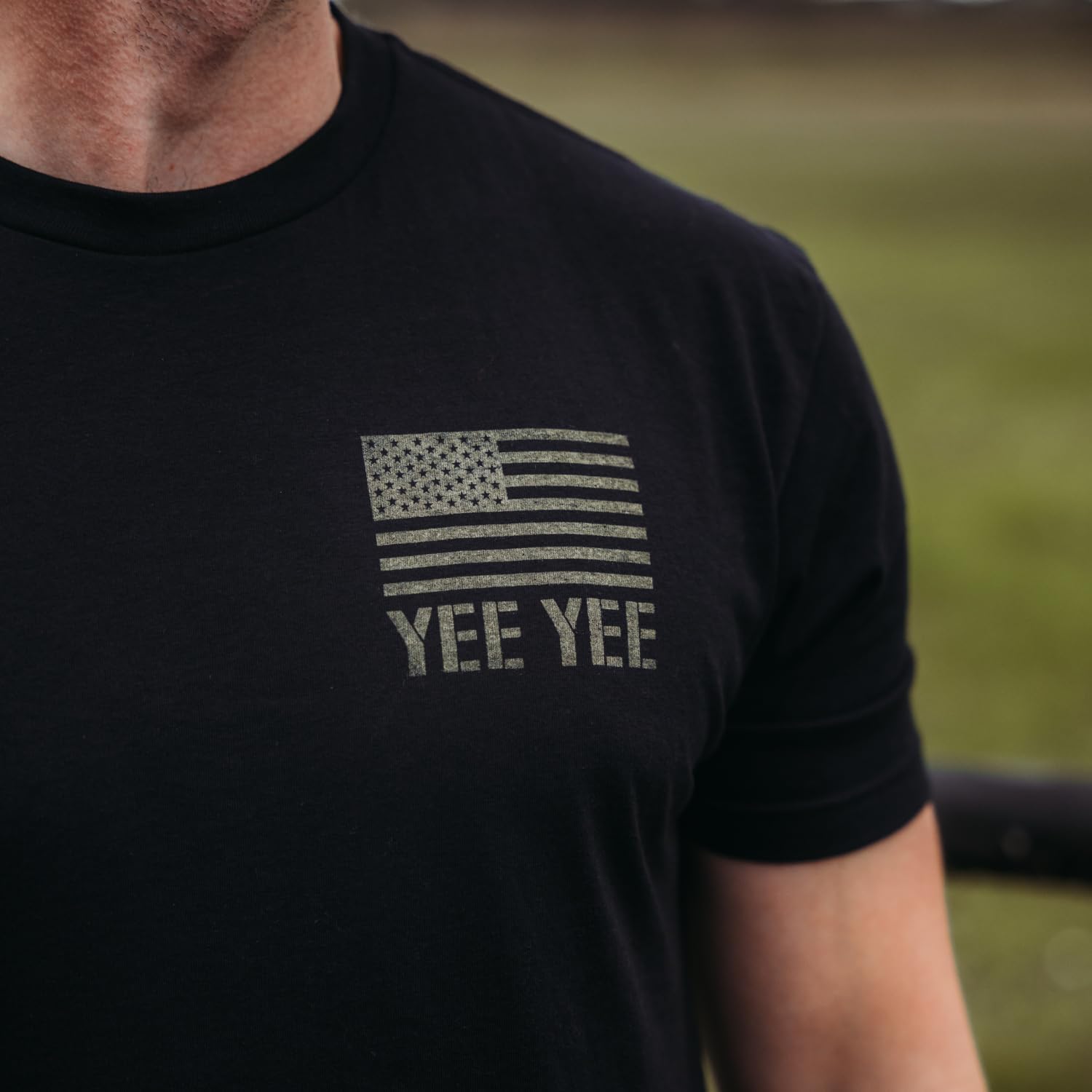 Yee Yee Apparel Flag Graphic Tee Shirt – Men’s Graphic Tees and Short Sleeve Shirts with American Flag Design - Image 4