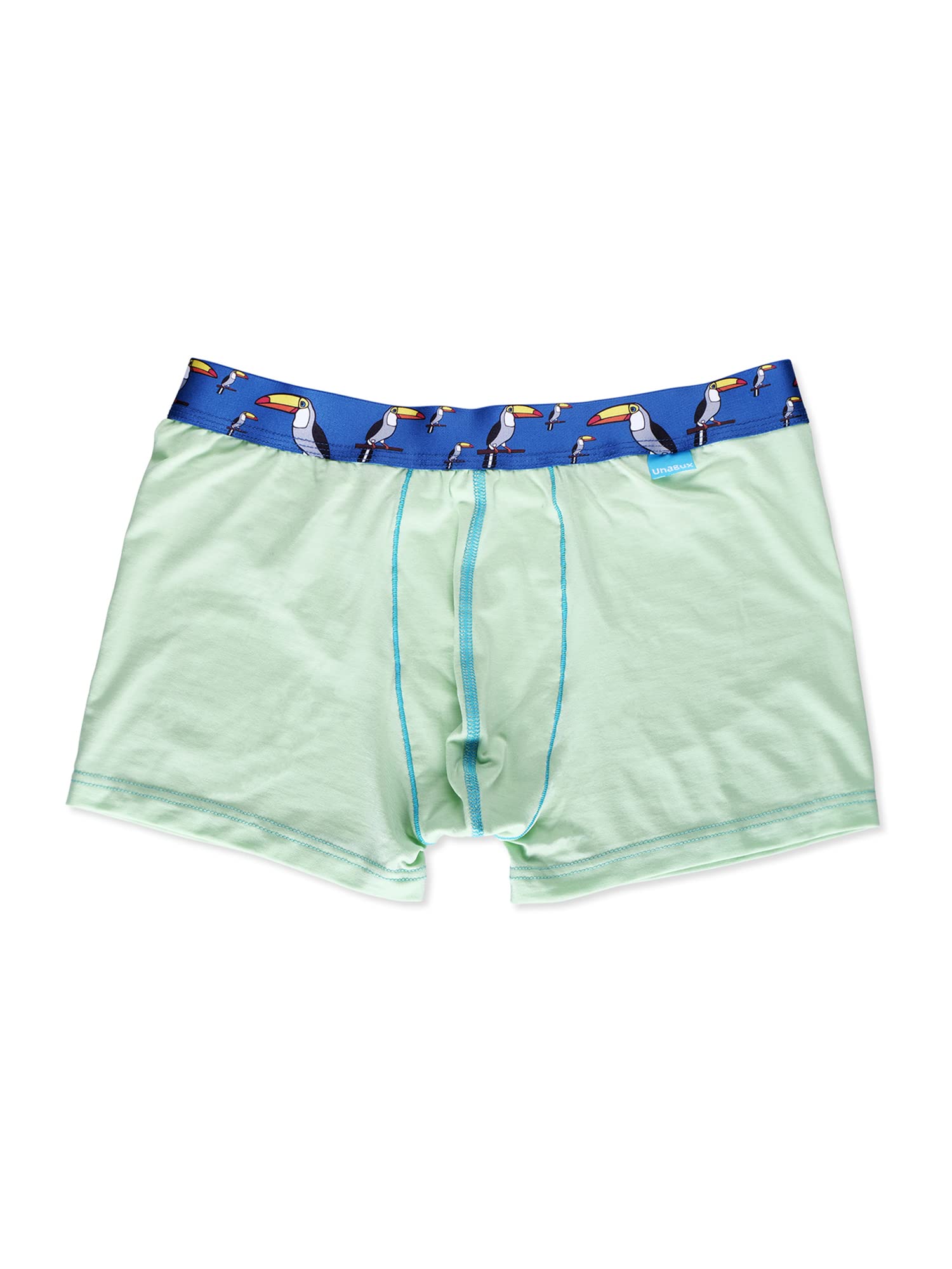 Generisch UnaBux bokserki męskie, zestaw 2 sztuk, leniwiec, Tucan Dandy, Tucan Dandy, rozmiar L, zielony, L