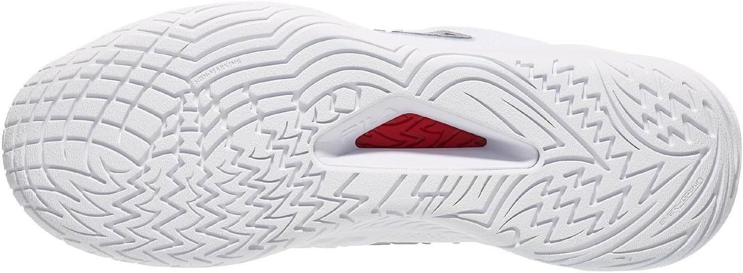 Fila Axilus 3 Womens Tennis Shoes - White/Navy/Red/B Medium / 11.0 - Image 5