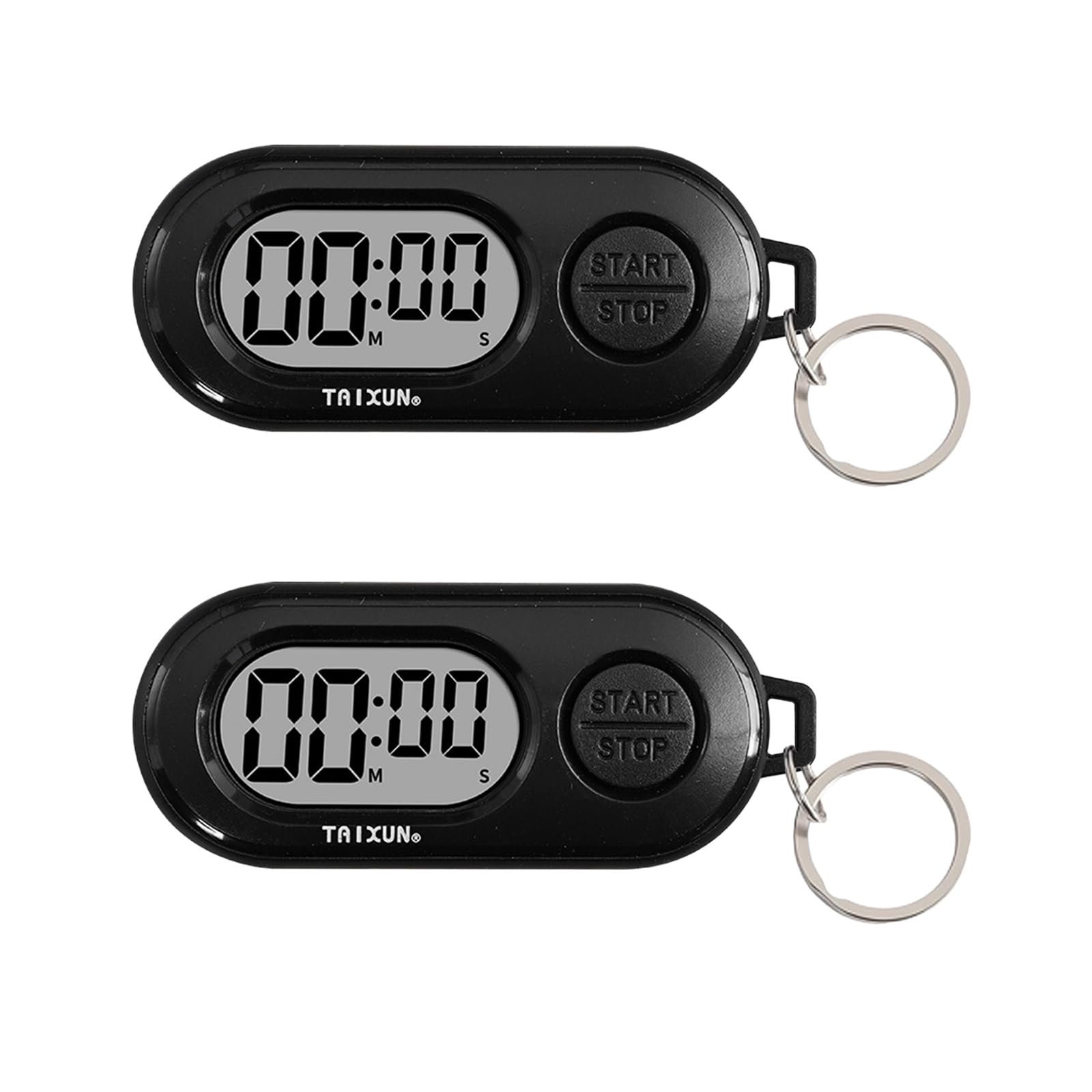 Mini Countdown Time Timer - Klingeltonversion Timer Kinder mit Schlüsselanhänger, Eieruhr Digital, Küchenuhr, Sportliche Stop Watch Schlüsselanhänger, Digitale Zeitschaltuhr für Kochen,Studieren,Übung
