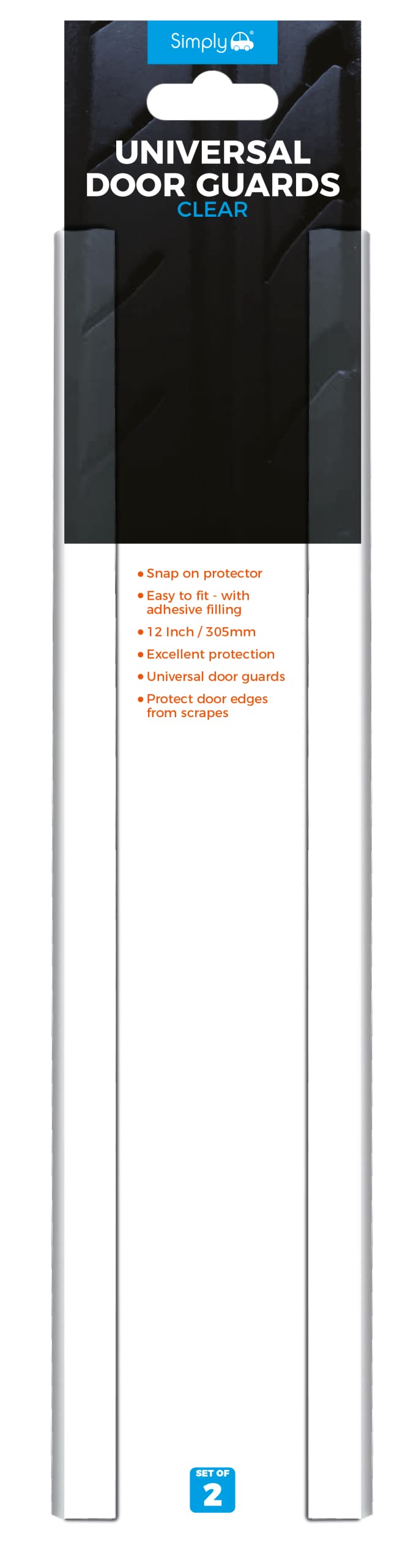 DG12 Simply Auto Universal Clear Door Guard 30Cm 2PK