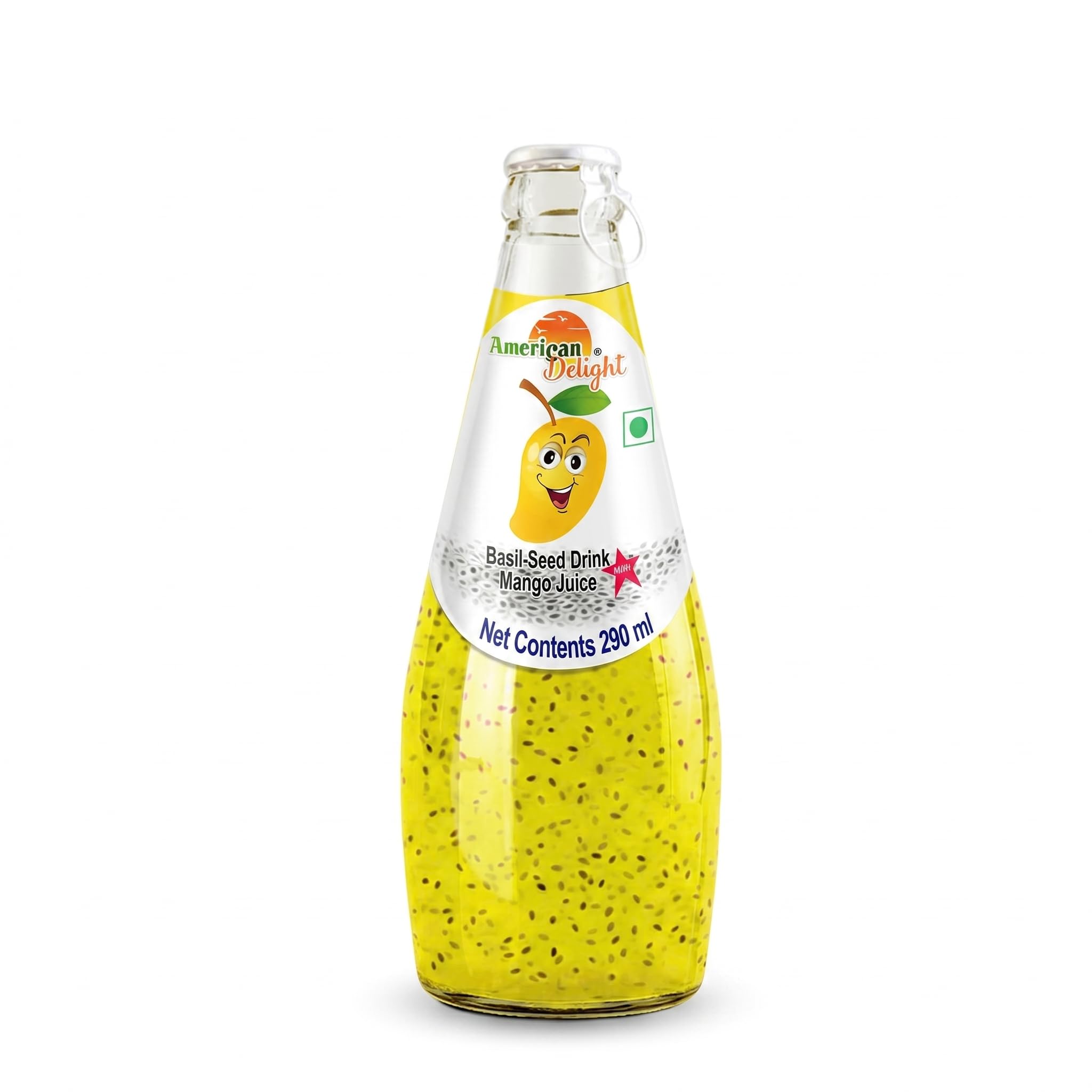 American Delight Mango Juice Drink with Basil Seed Sabja | 290ml | Pack of 3 | 30% Fruit Juice | Ready to Drink | Easy Open Pull Cap | Refreshing Chilled Beverage | Imported from Vietnam-image-18
