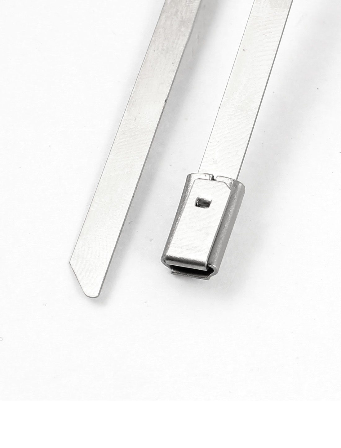 Aexit 10PCS 4.6mm Clamps x 150mm Stainless Steel Cable Pipe Tie Strap Clamps Hoop Clamp