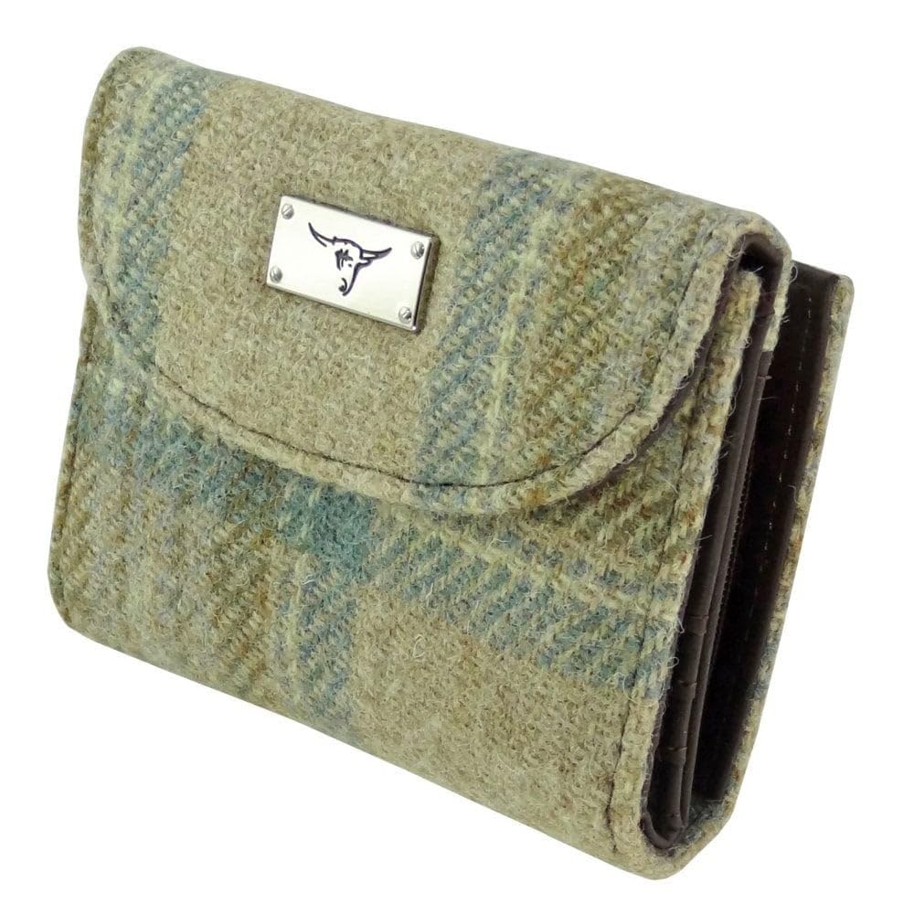 Glen Appin Unisex Col132 Beige Jura Lb2002 Women's Harris Tweed Small Wallet (Col132 Beige)