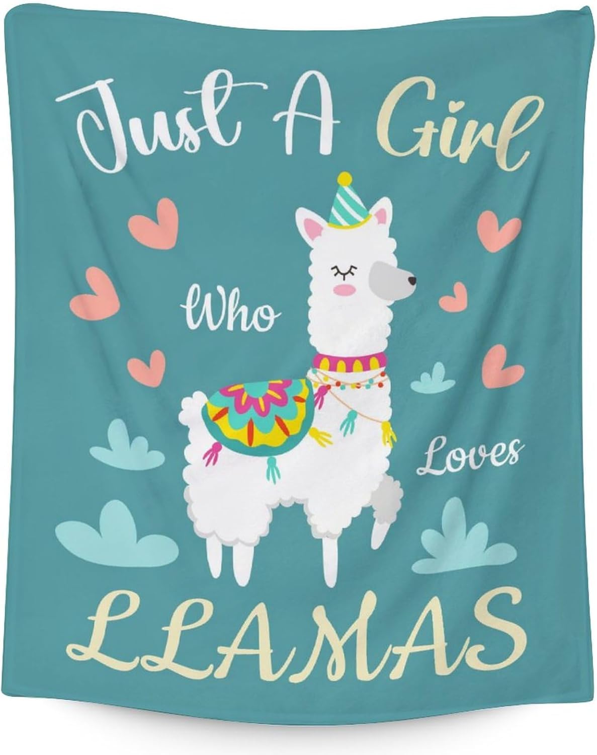 Llama Blanket Gifts 40x50 Inches Cute Throw Blanket for