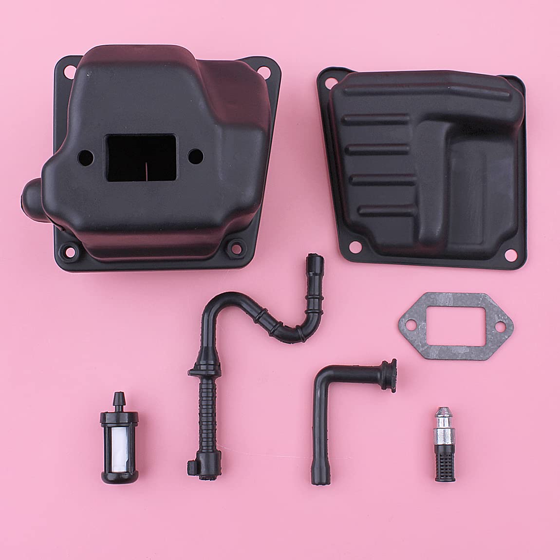 Kit de juntas de escape apto for 044 MS440 046 MS460 MS 440 460 motosierra tipo puerto dual piezas de repuesto 11281400603