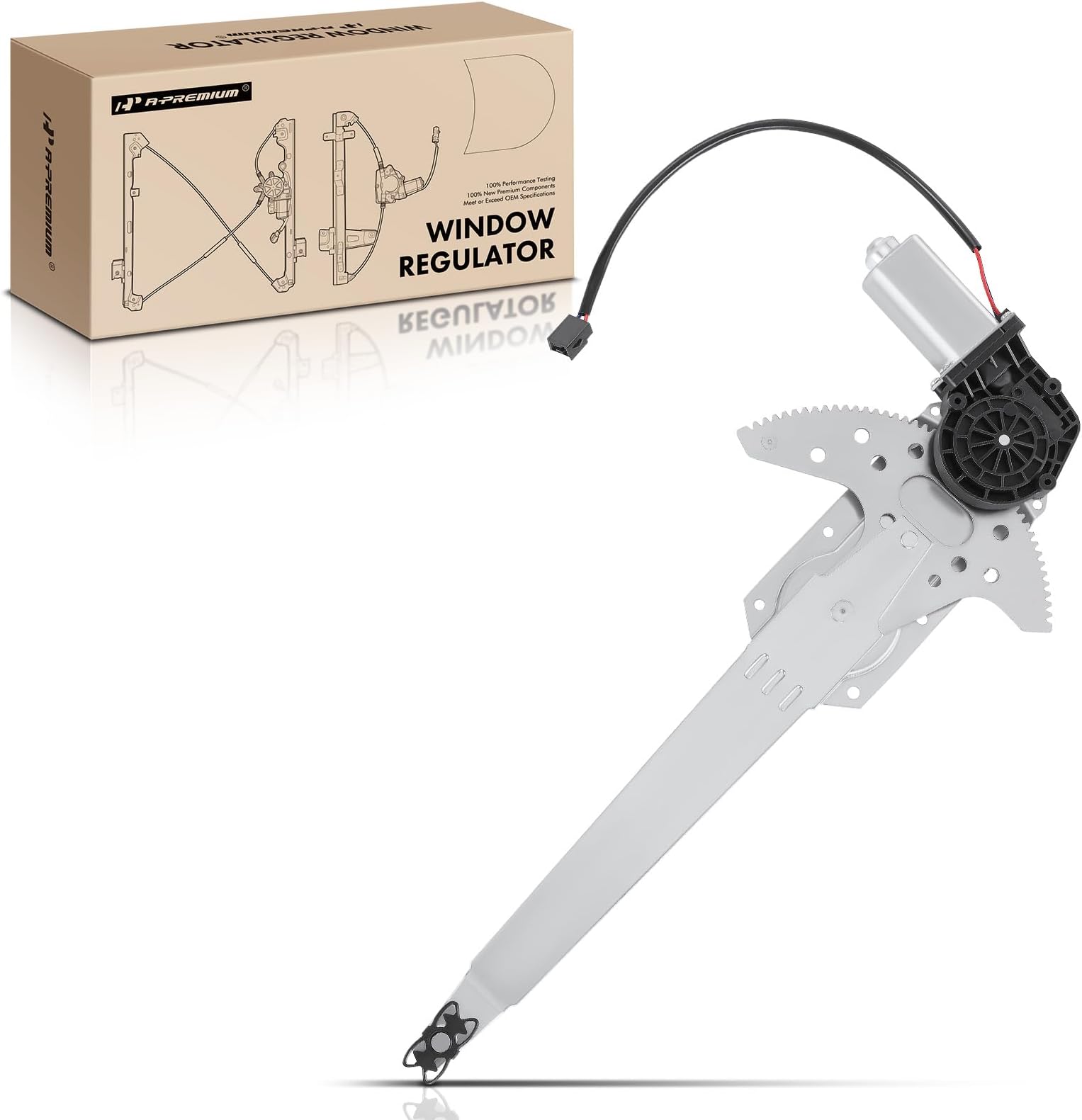 Front Driver Side Power Window Regulator With Motor For 1981-1996 Ford F150 Truck