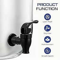 Vista 6 de Honoson 4 juegos de grifos de repuesto sin BPA, palancas de boquilla reutilizables para válvula de grifo para riego al aire libre, barril de lluvia