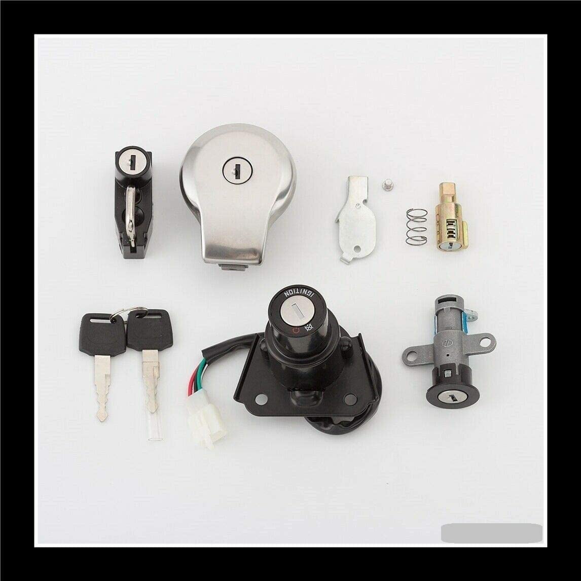 TERAM LOISIRS Neiman Kit + Cap + Key for Yamaha XV 125 250 535 Virago from 1988 to 2011