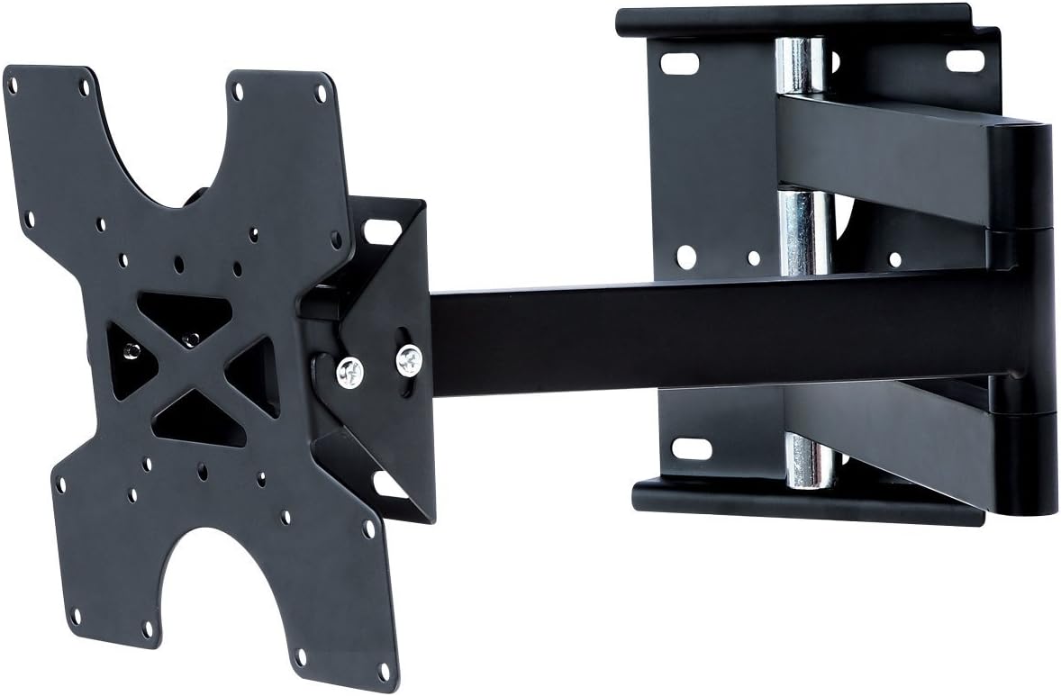 Ultimate Mounts TV Wall Bracket Mount for 16-40 Inch Flat and Curved TVs Extending Arm with Tilt and Swivel VESA 75x75mm up to 200x200mm Heavy Duty for LED LCD OLED Plasma Screens