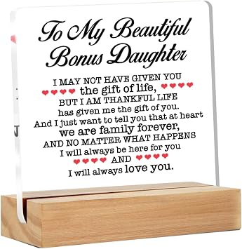 Bonus Daughter Gift - Gift for Bonus Daughter - Bonus Daughter