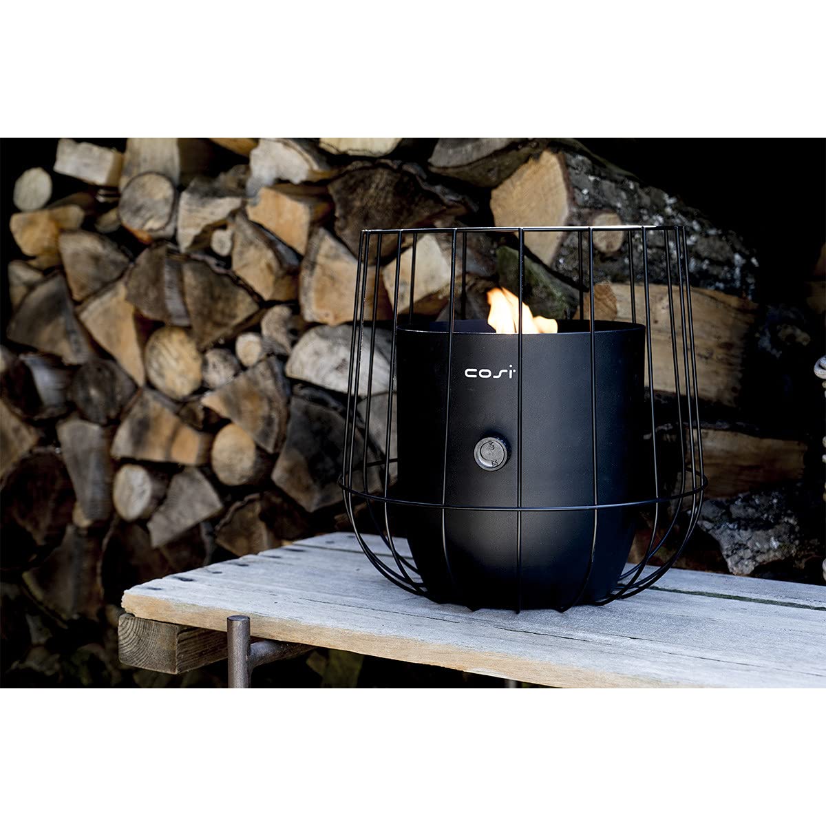 Cosi Fires ? Cosiscoop Basket Gaslantaarn zwart