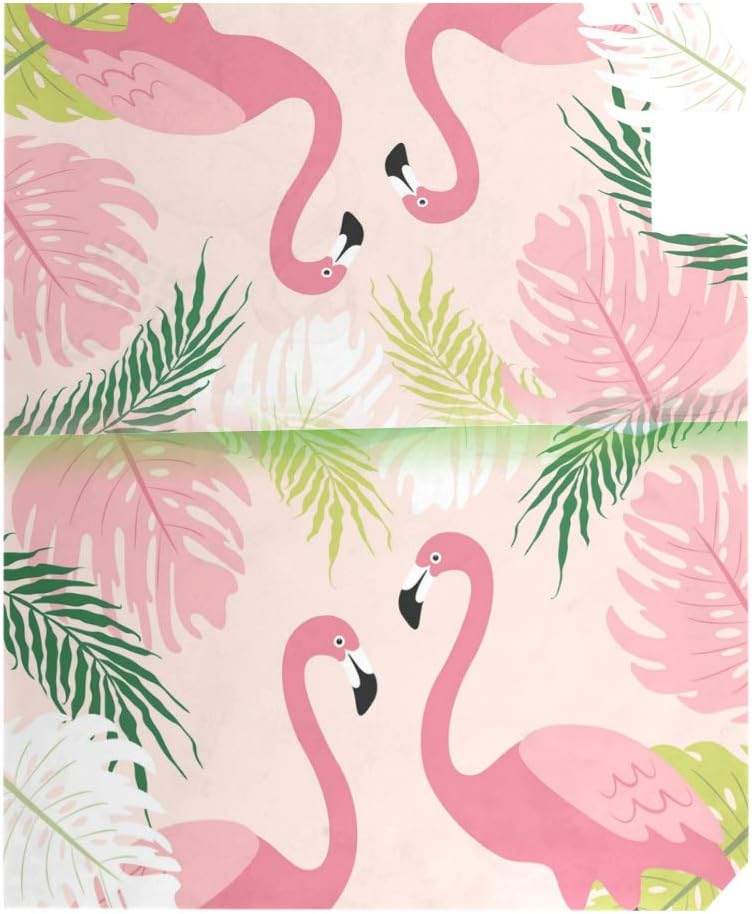 Home Garden Cute Tropical Flamingos Pattern Magnetic Mailbox Cover Standard