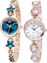 Acnos Premium Stainless Steel Luxury Analogue Girl's Watch(Multicolour Dial 2-Multicolour Colored Strap) Price in India