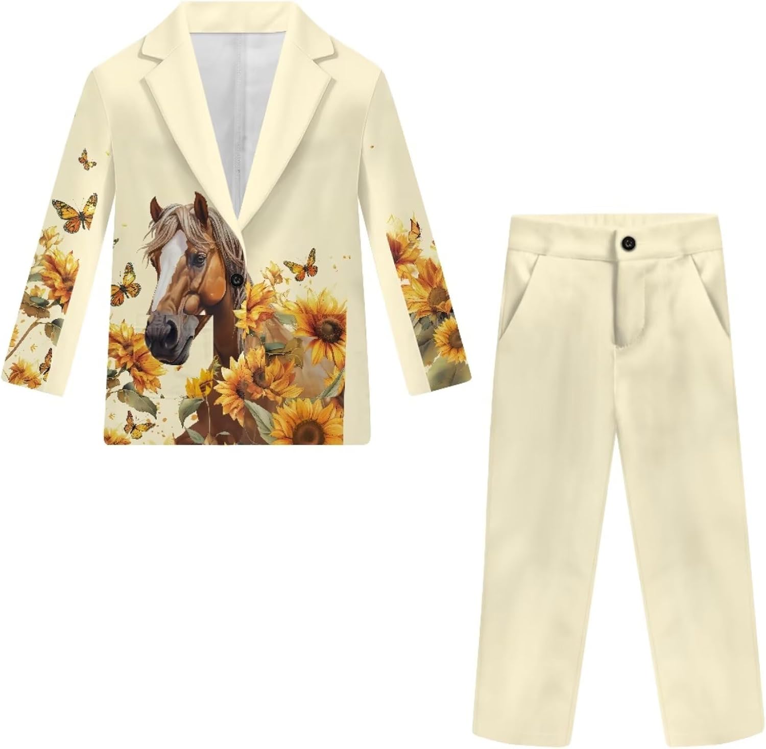 Boys Suits 2 Pieces Slim Fit Blazer Pants Formal Wear for Boys Winter Spring Outfit Suit Set for Wedding