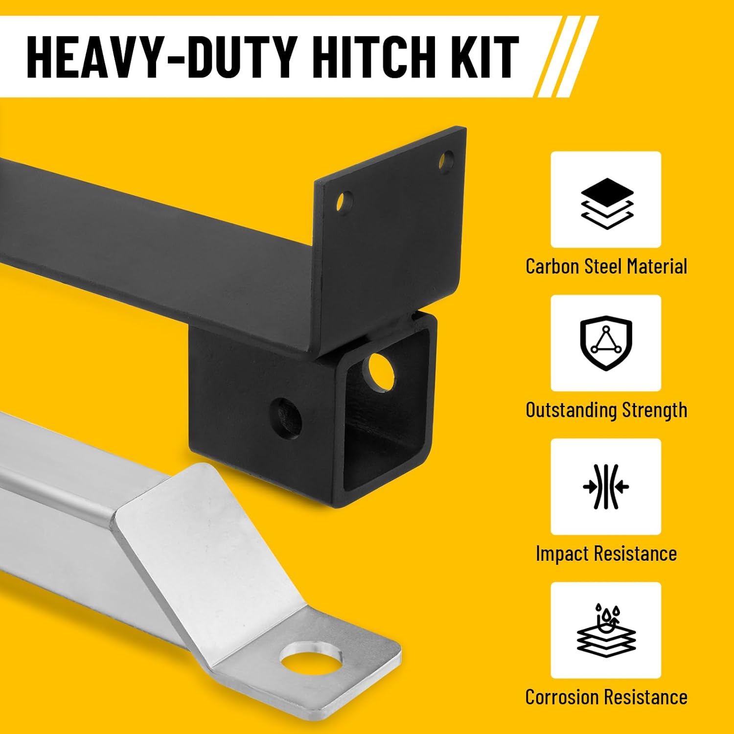2" Hitch Kit, Trailer Receiver Hitch, 093-1118-98 & 093-1111-00 Mower Hitch Kit Compatible with Bad Boy Rambler, Magnum, ZT Avenger, Elite, 2018-2020 Mavericks