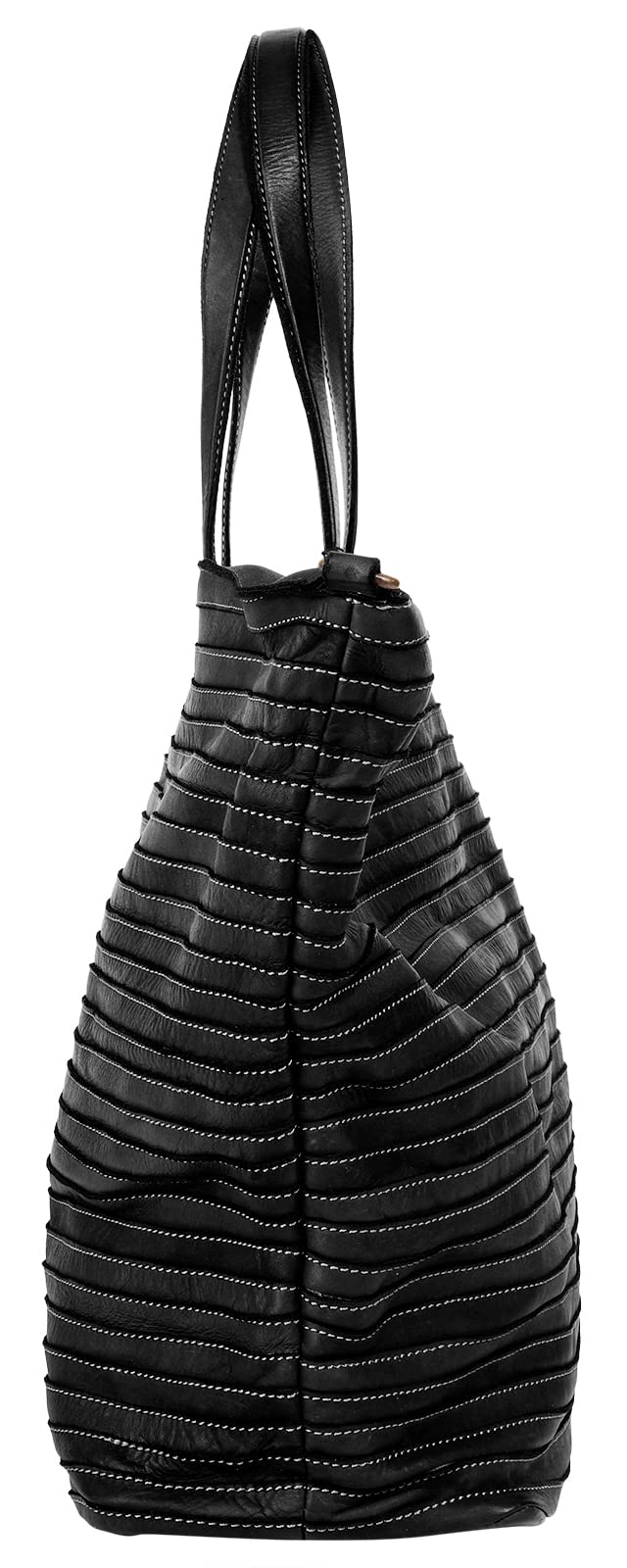 Damen Shopper Echt Leder Made in Italy | Shopping Bag XXL | geräumige Citytasche mit Handyfach