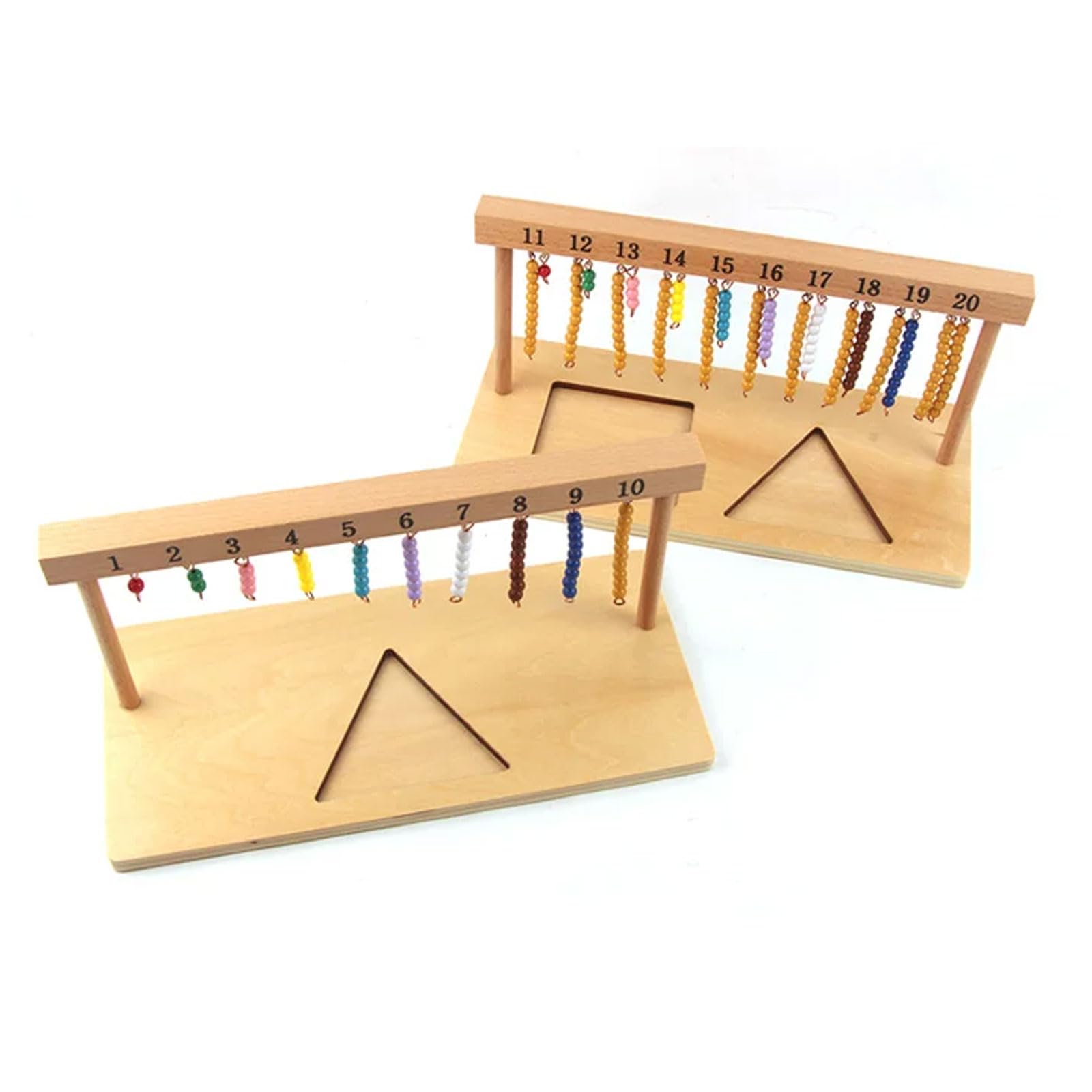 ttnmrc Montessori 1-20 Bead Stair Counting Rack