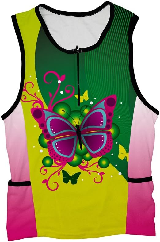 ScudoPro Fluttery Butterfly Triathlon Top for Women
