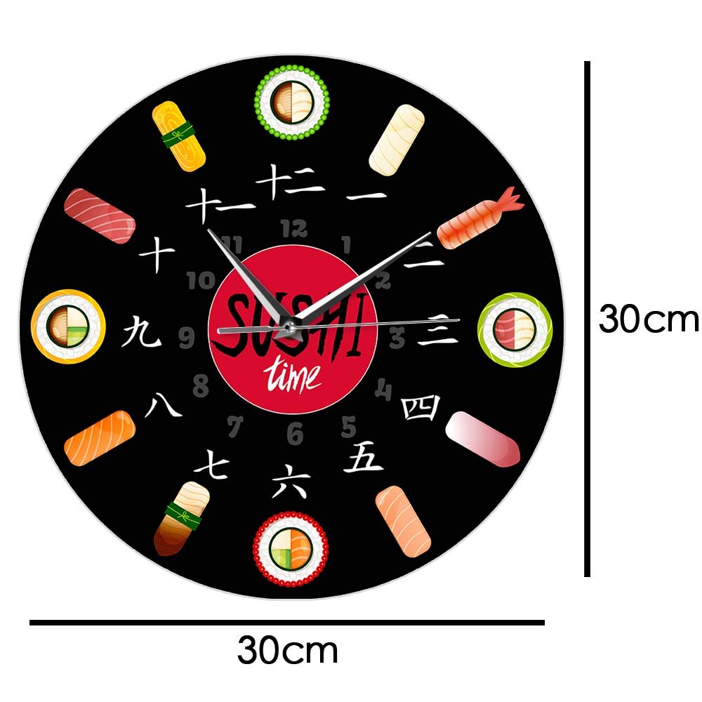 寿司時計　壁掛け A+ (アクセントプラス) 大型掛け時計 お寿司 鮨時計 寿司時計 掛時計