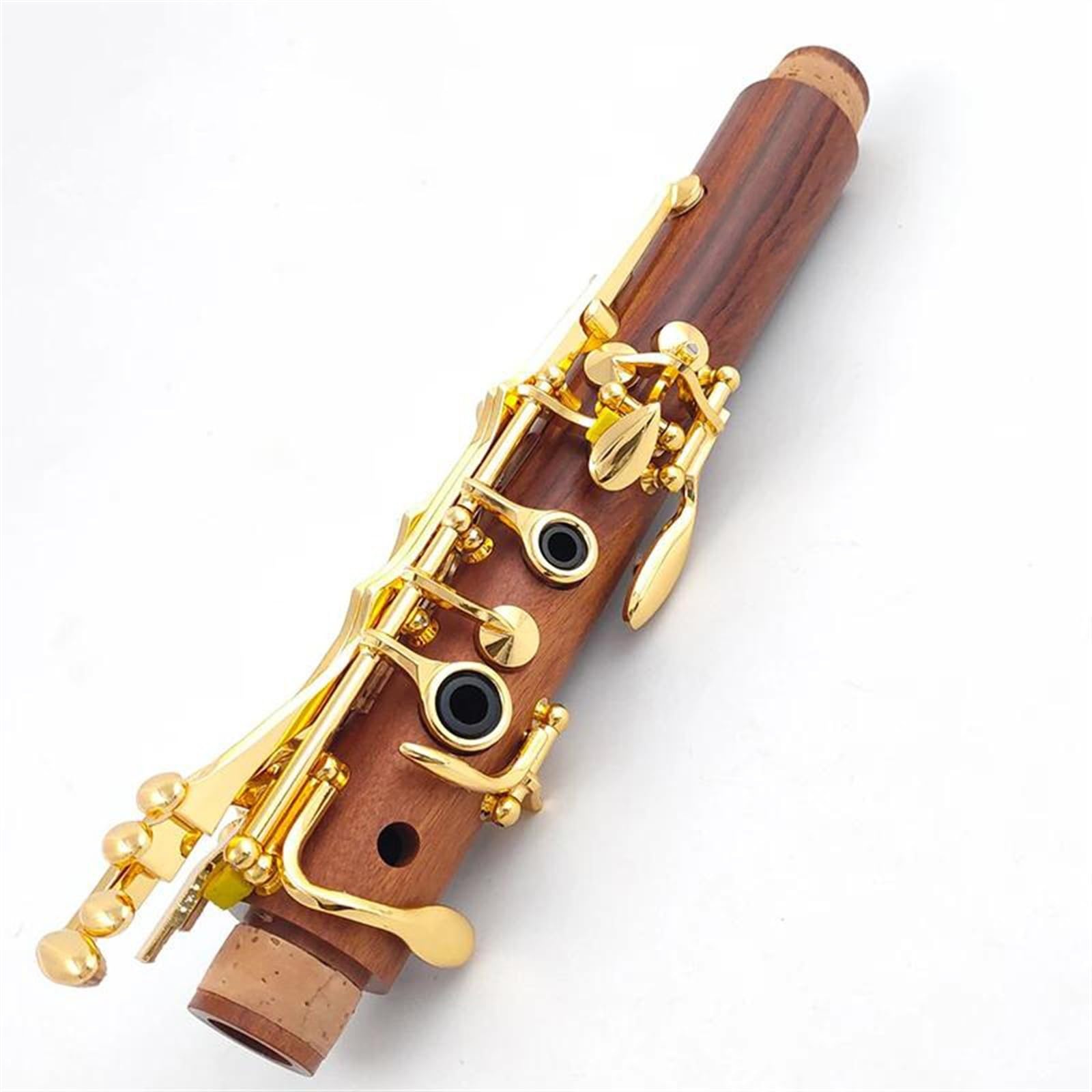 Corpo In Sequoia A 17 Tasti Chiavi Placcate In Oro Clarinetto A Tono Con Custodia E Accessori Clarinetto per Principianti