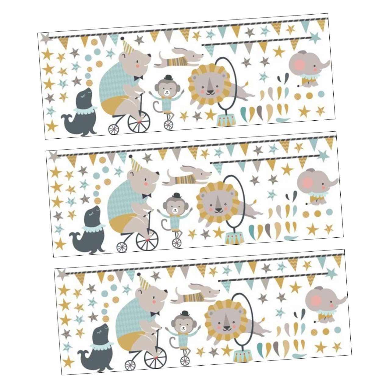 TOYANDONA 3piezas Pegatinas De Pared Animales Creativos Decoración De Pared Para Habitaciones Infantiles y Removible Para Paredes Puertas y Ventanas