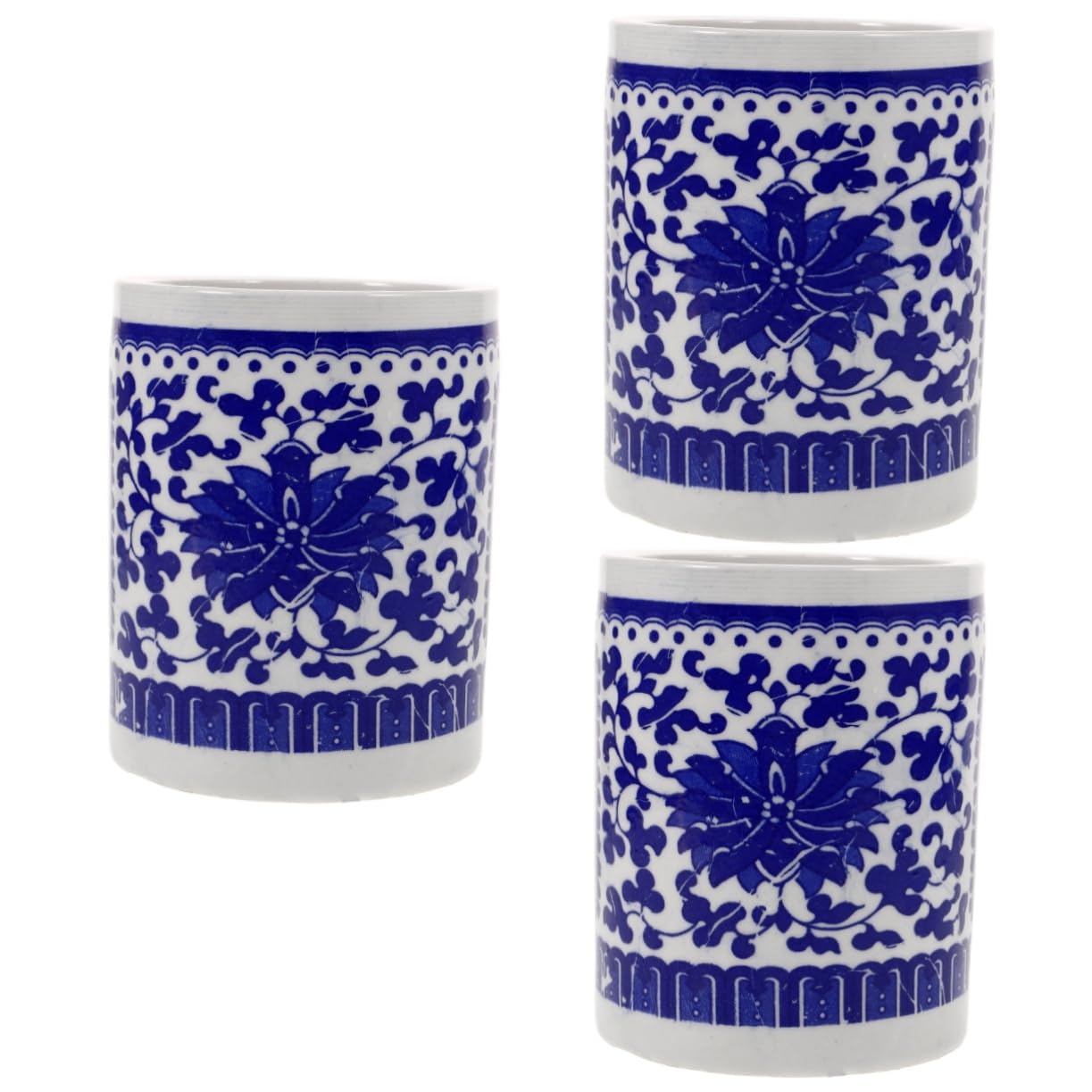 Lurrose 3 Pezzi Portaoggetti Da Scrivania Per Cancelleria Portapenne Per Calligrafia Portapenne in Ceramica Portapenne Per Trucco Portaoggetti Da Ufficio Contenitore Per Articoli Vari
