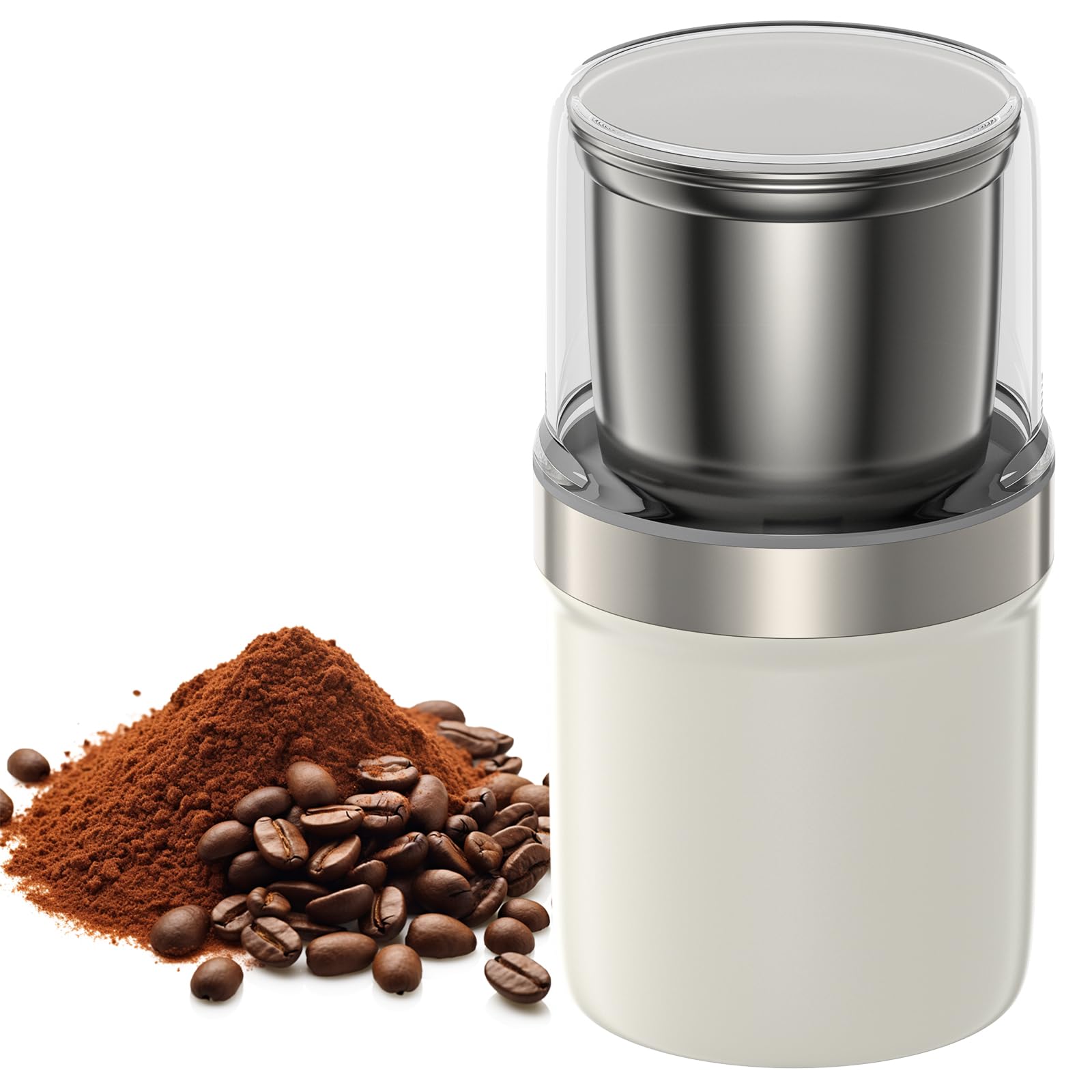 Amazon | BESROY コーヒーミル 電動 カッター コーヒーミル 電動