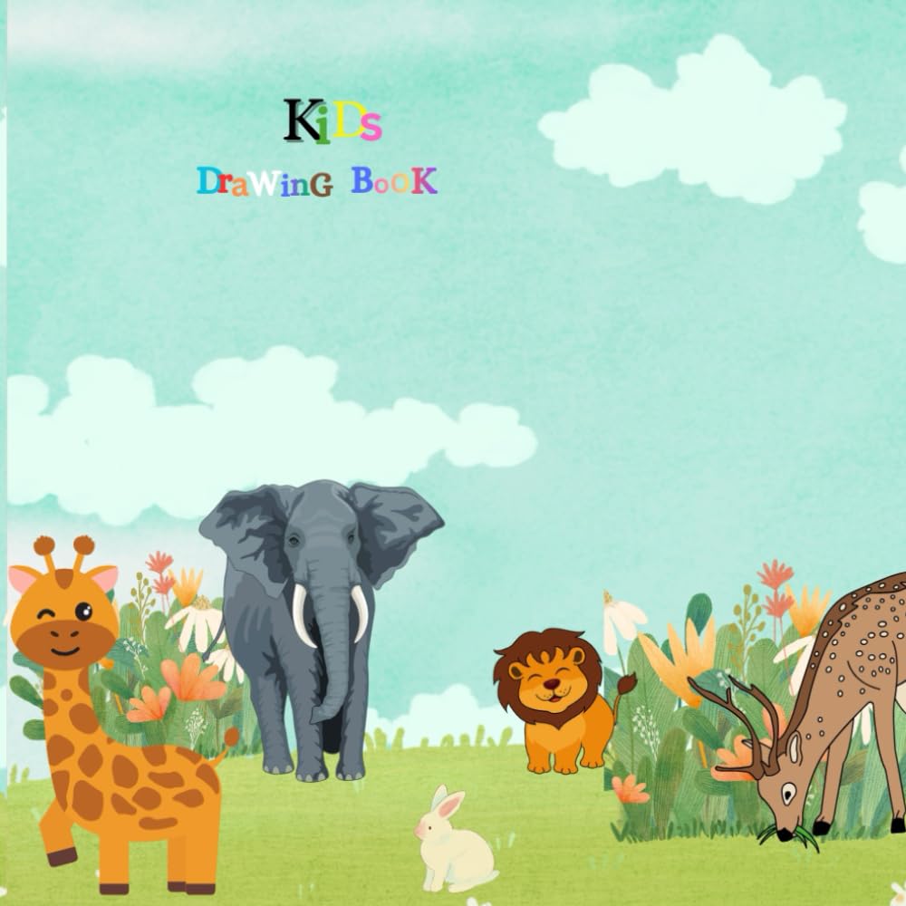 "Paws & Claws: Kids animals drawing book with Big-Picture Animal Drawings": Learn to Draw and colour 25 Amazing Creatures, One Step at a Time - Perfect for Little Artists Ages 3-8!