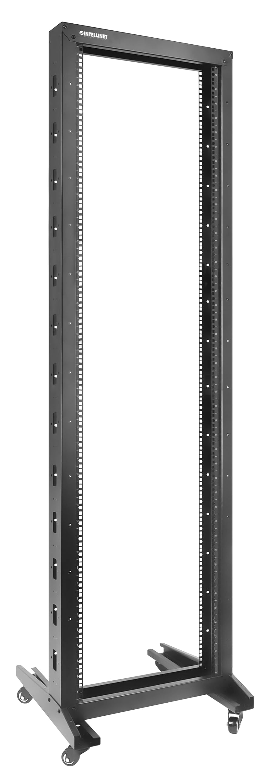 Intellinet 716451 Open Frame Rack 19" 42U 2 Montanti Nero