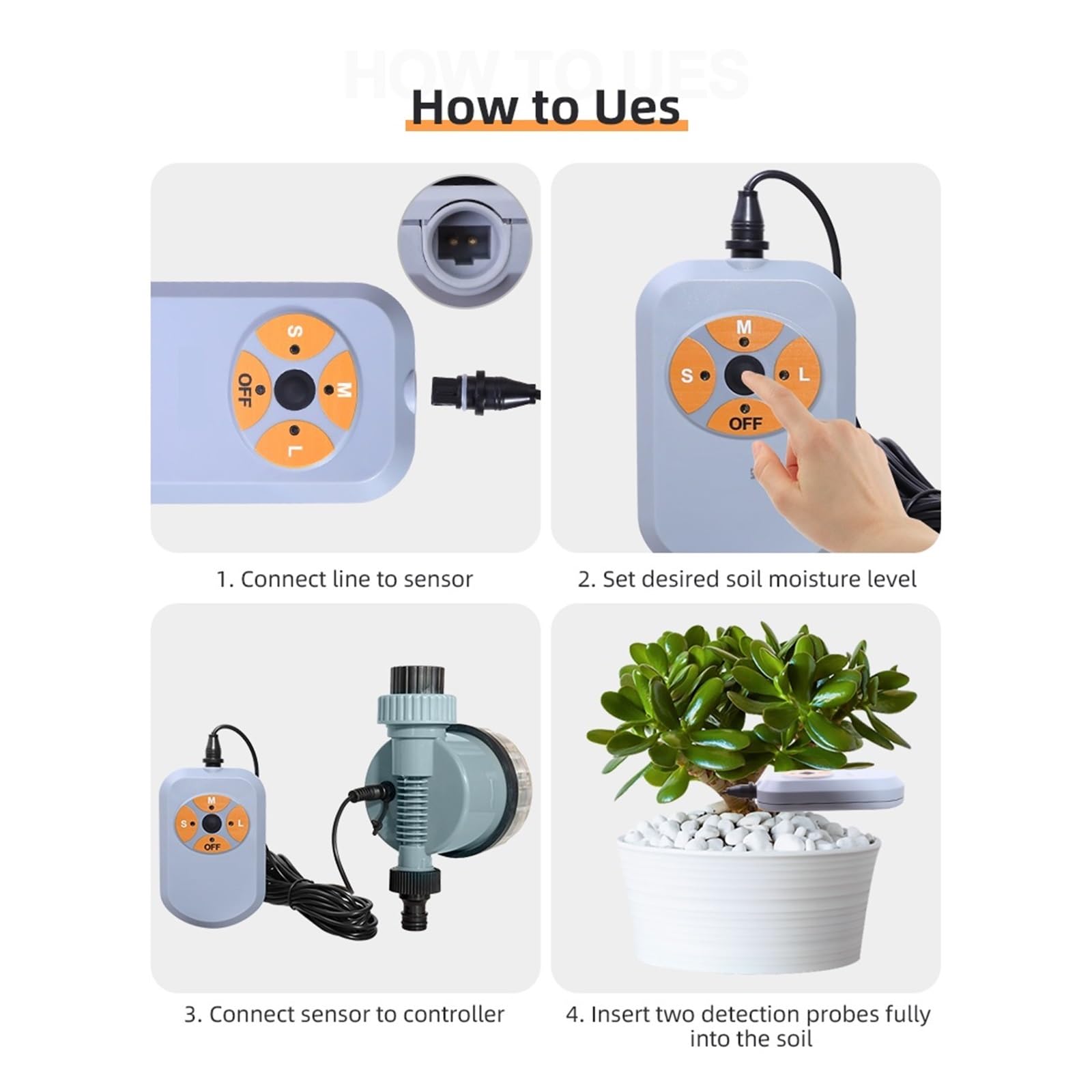 Bodenfeuchtesensor unterbricht automatisch das Bewässerungssystem for Gartenpflanzen, Hygrometer, Wasseranalysator, Testwerkzeug