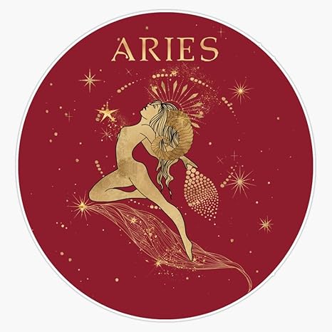 Aries Zodiac Woman Sticker Bumper Sticker Vinyl Decal 5