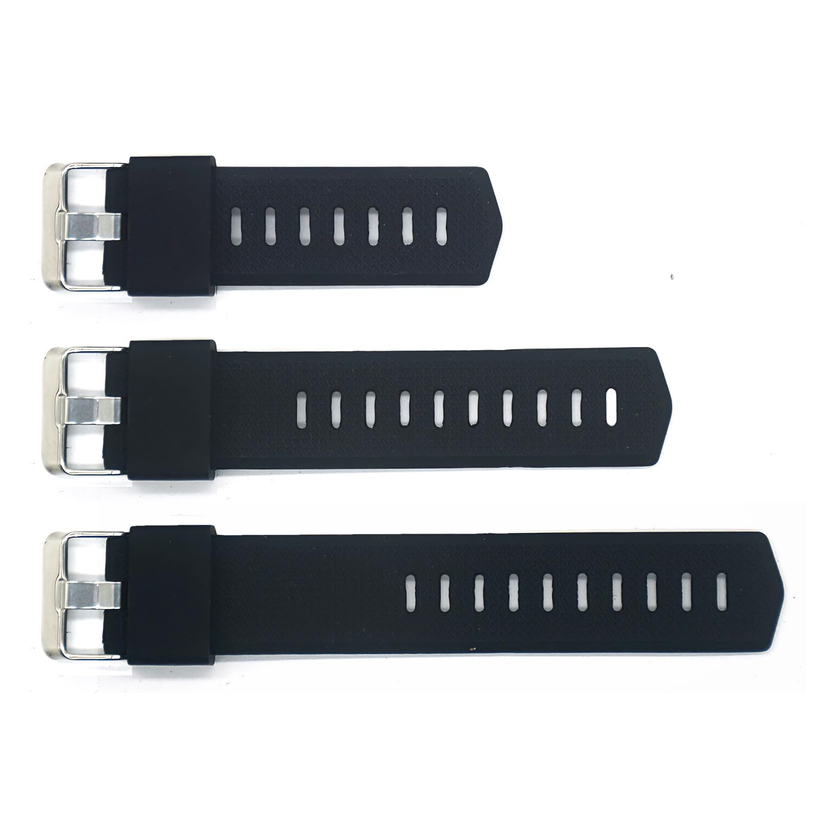 Photo 1 of 20mm Watch Band Extenders for 41mm Google Pixel Watch 4/3/2/1 Garmin Forerunner 245/645/55 Vivoactive 6/5/3 Vivomove Sport, Extender Bands Silicone for Larger Wrist or Ankle Wear (Black)