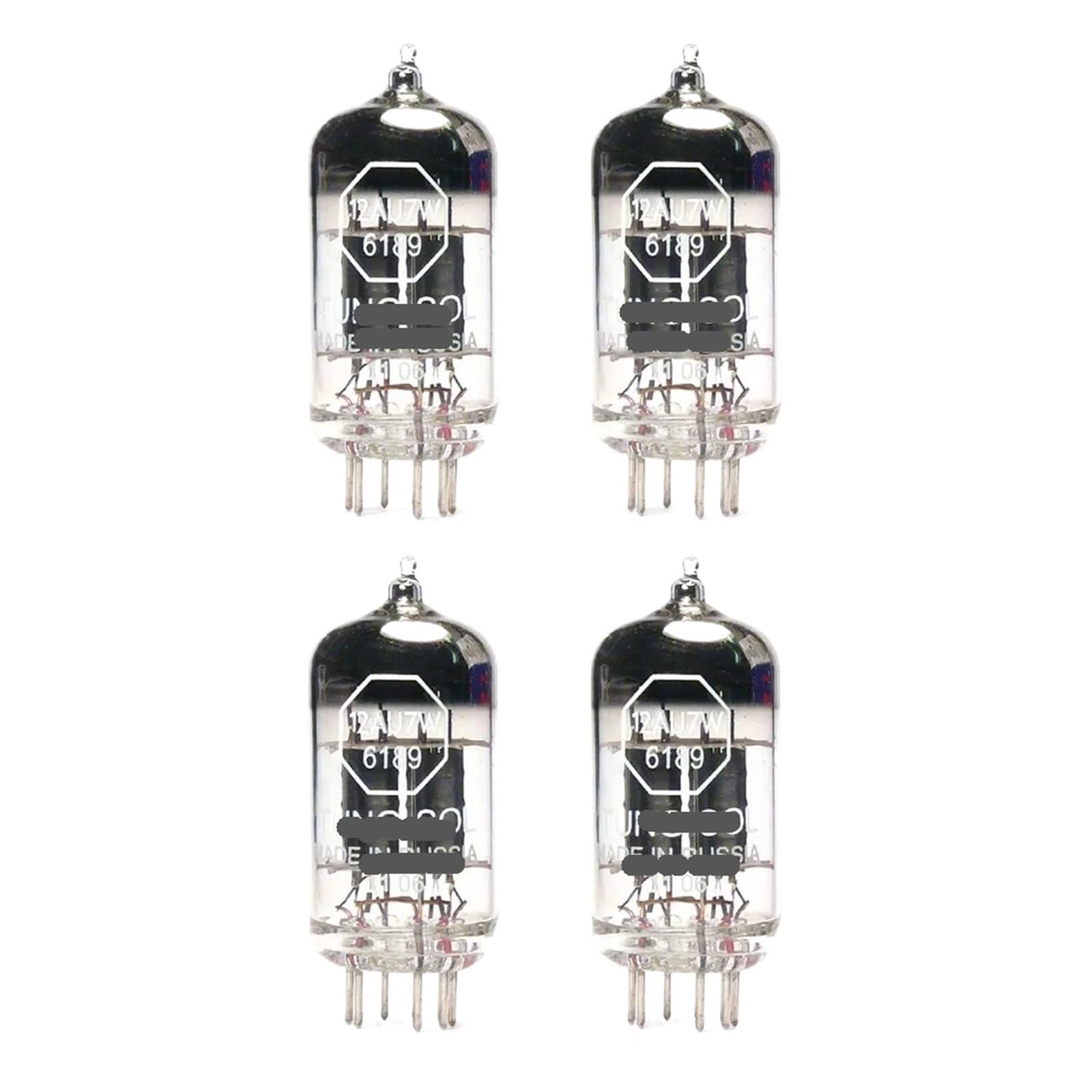 4 Pcs 12AU7 6189 ECC82 GAIN Matched Four (4) Vacuum Tubes -