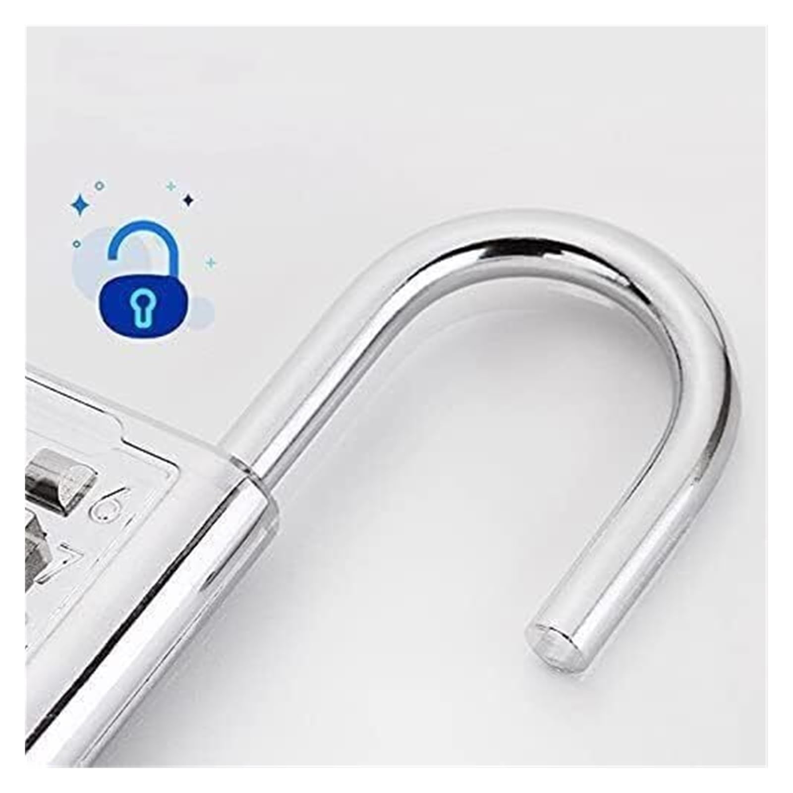 Candados de combinación, candado, candado de combinación con código de contraseña de 8 dígitos, aleación de Zinc, for Maletas, Equipaje, código de Viaje, Cerradura Inteligente con código(Black)