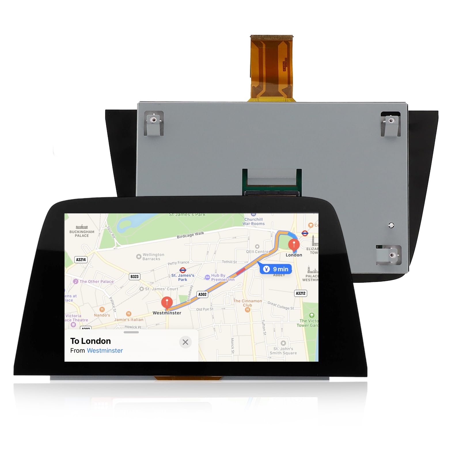 1 unidad de 8 pantallas LCD, para Opel Astra K 2016-2018 LQ080Y5DZ10 entrega de energía eficiente.