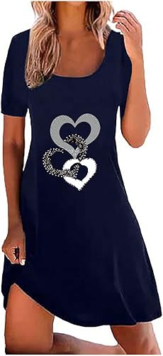 Women's Spring Dresses 2023 Fashion Floral Graphic Print Hollow Out Sleeveless Tank Dress Loose Fit Mid Dresses