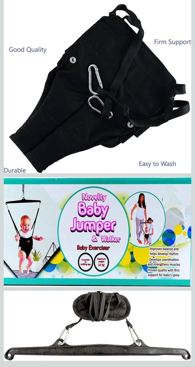 Baby Jumper and Walking Harness with Door Clamp Walk Trainer Infant Activity Bouncer for Coordination and Active Play 6 to 12 Months 4