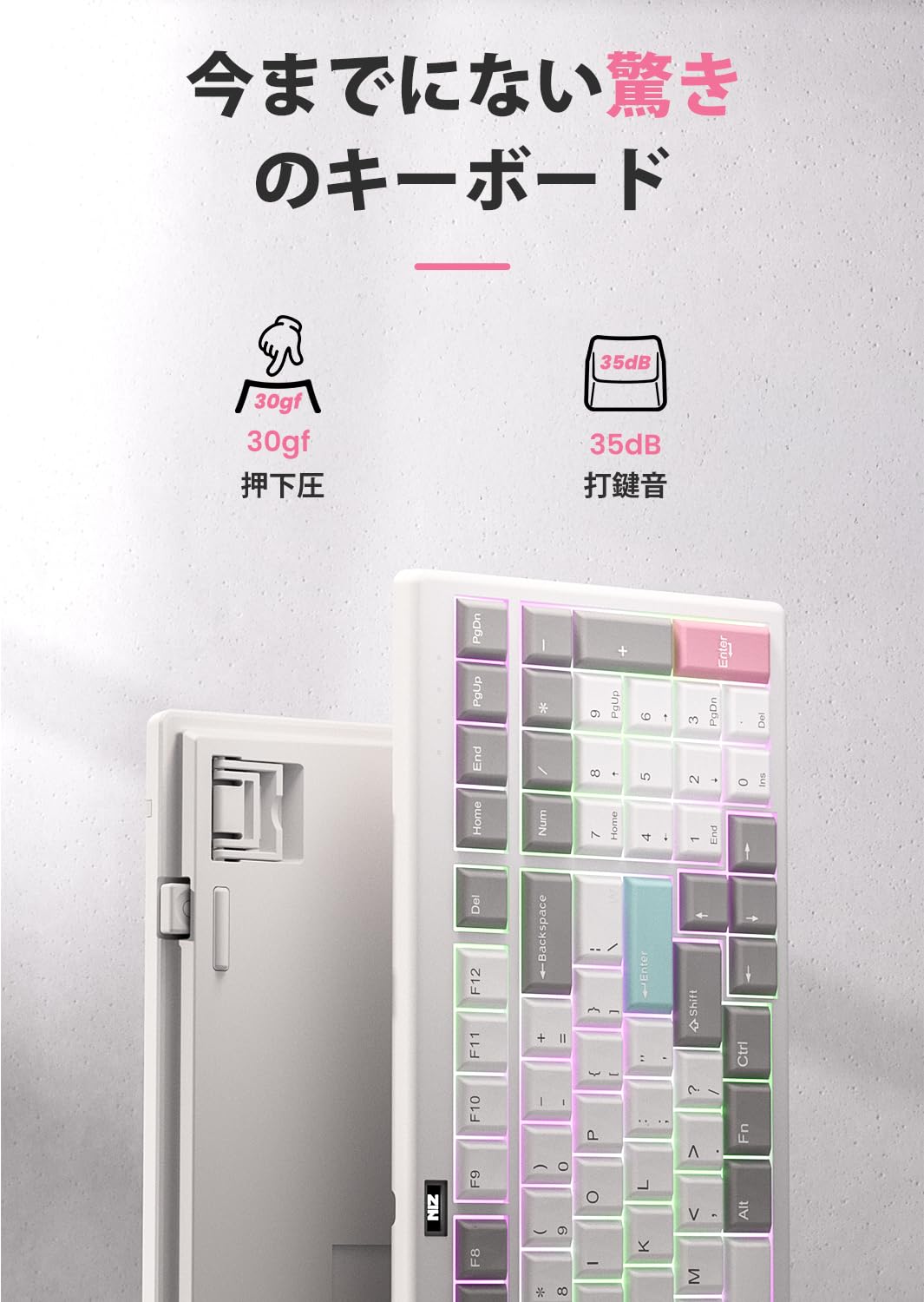 NIZ L99 ロープロファイル キーボード(有/無線) Amazon | NiZ キーボード 【L99】 超薄型静電容量無接点方式
