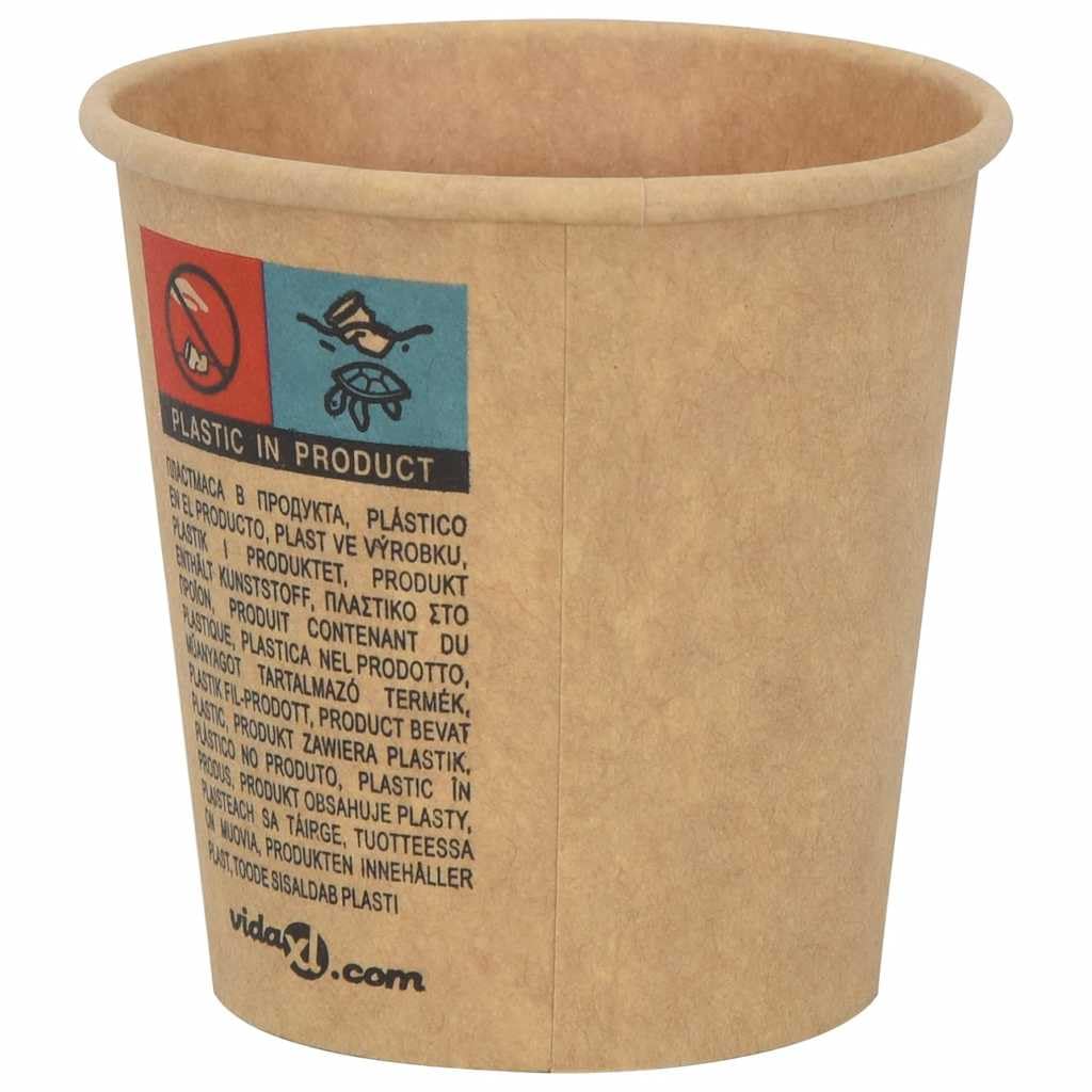 Tazze da caffè in carta 1000 pezzi 4oz 100ml Marrone Bicchieri usa e getta Tazza per caffè, Cureaux ed eventi -A
