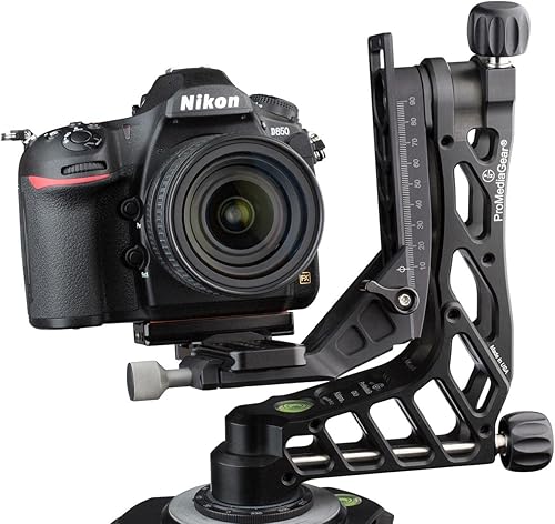 Miniatura 5 de ProMediaGear PXC1 - Riel nodal tipo Arca-Swiss de 6 pulgadas con abrazadera integrada, cola de paloma doble