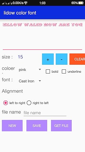 lidow color font