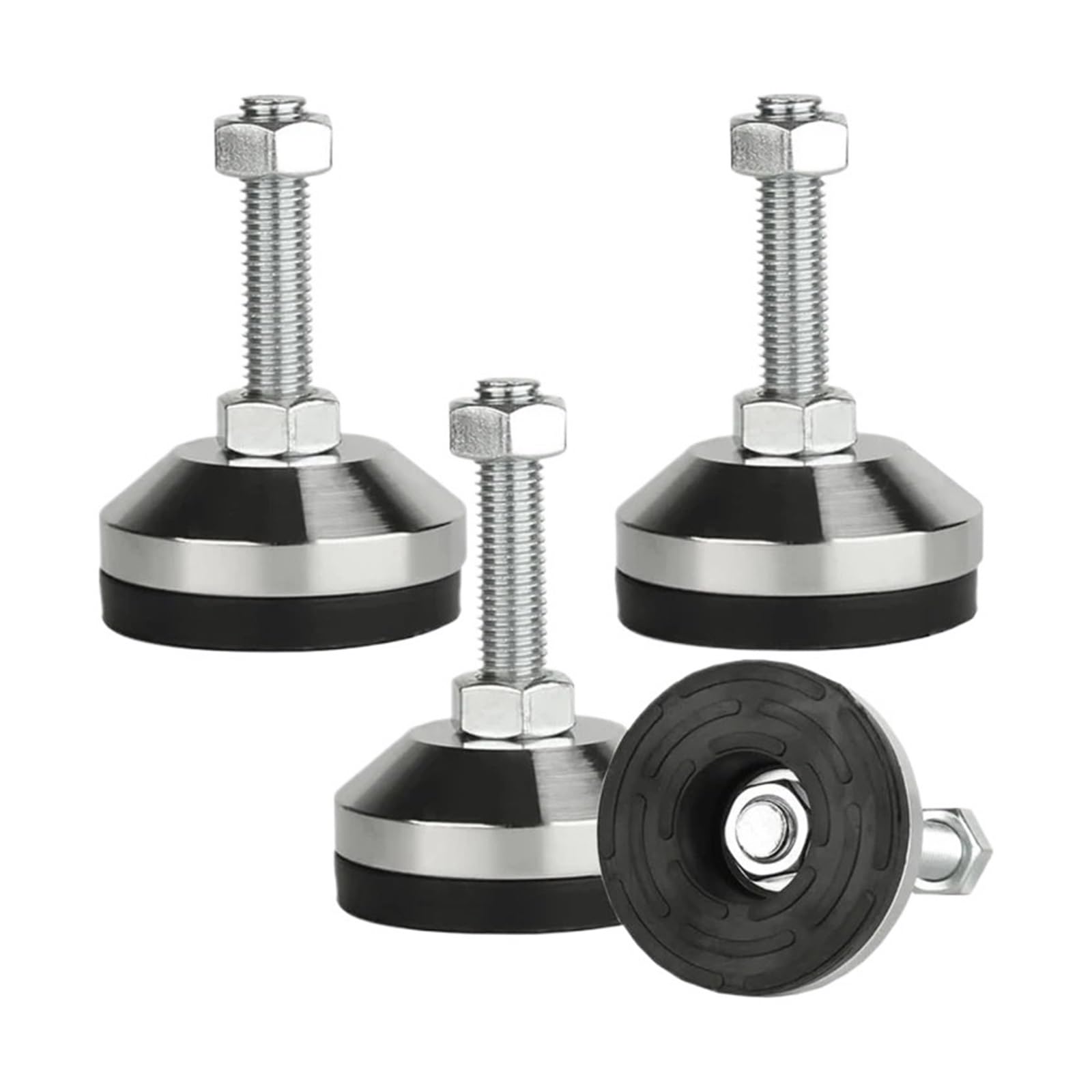 Pies niveladores Ajustables para Muebles Niveladores Pesados ​​de Acero Inoxidable 304, Base de 50 mm de diámetro, Rosca M10
