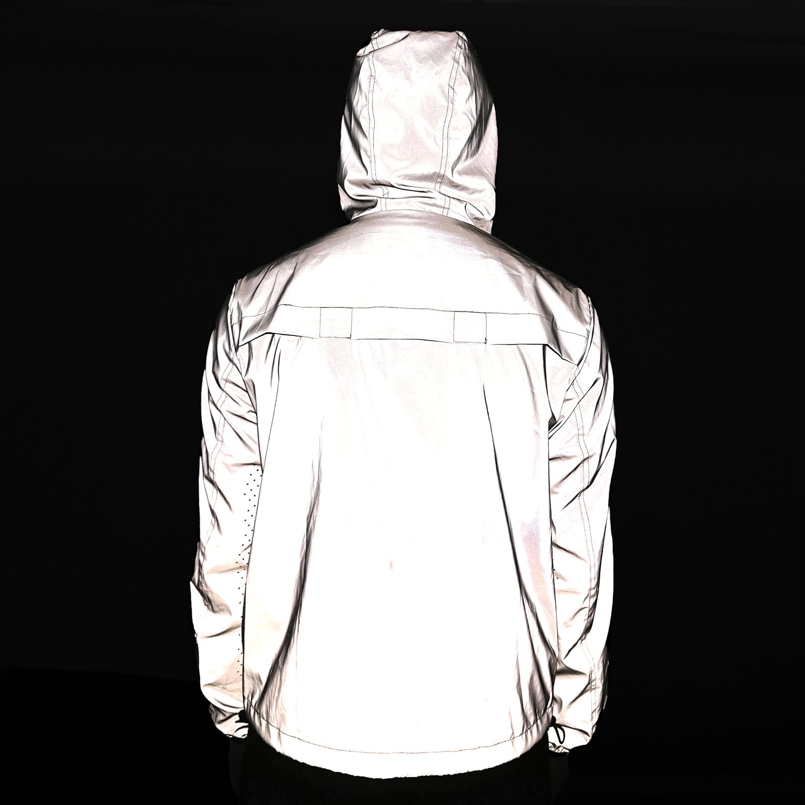 WOSAWE Veste de Cyclisme Hommes 360 Réfléchissante Coupe-Vent Gilet de Vélo Sport