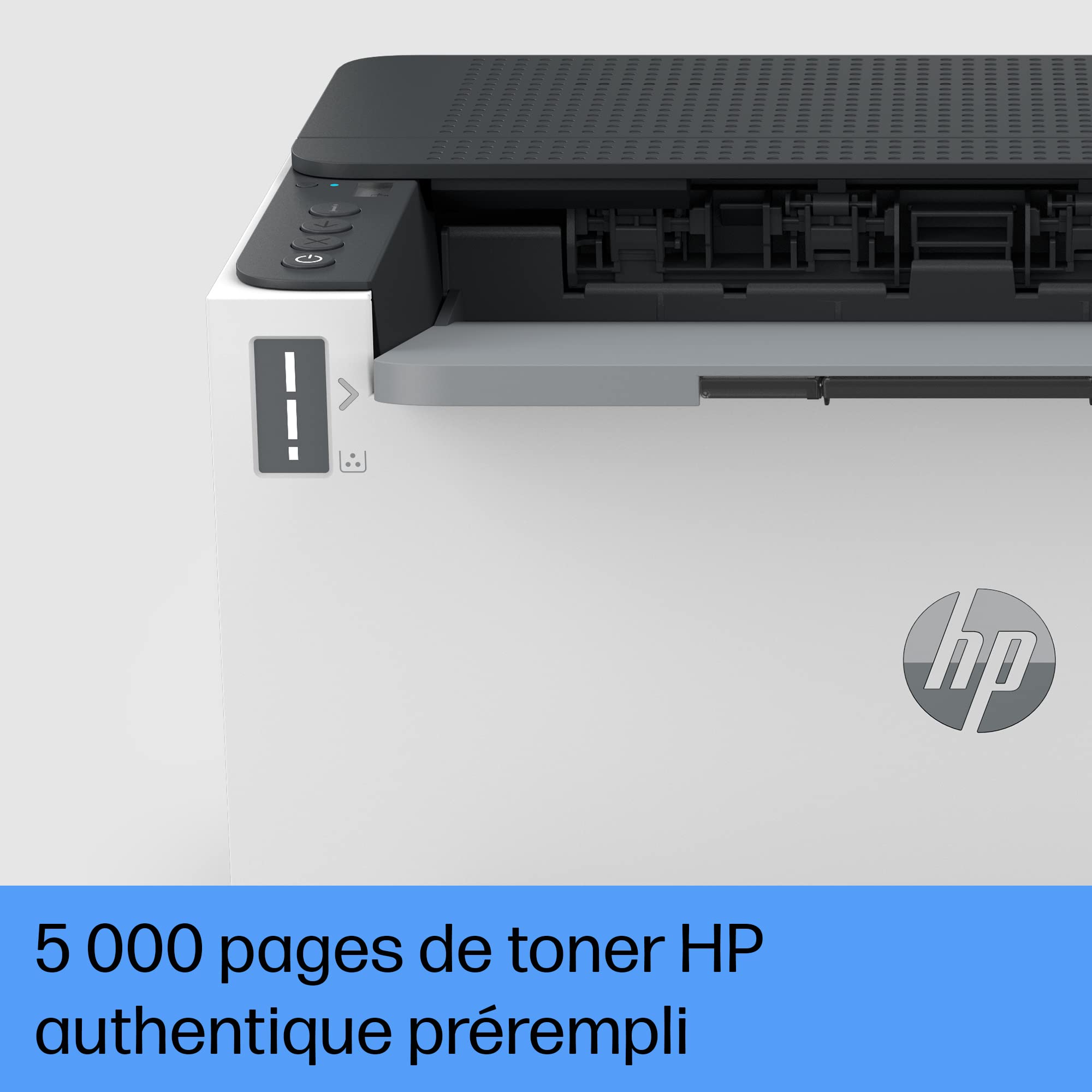 HP Laser Tank 2604dw, 381V0A, Imprimante Multifonction Monochrome, réservoir de Toner intégré, Impression Automatique Recto Verso, 22 ppm, Jusqu’à 5 000 Pages, numérisation A4, Wi-FI, USB, Blanche