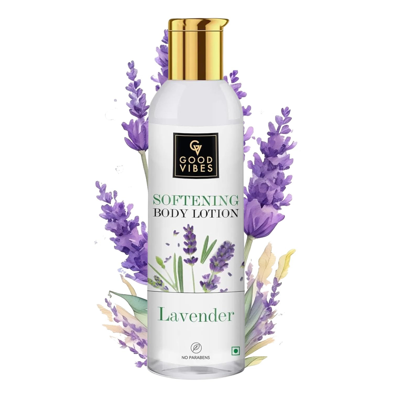 Good Vibes Lavender Softening Body Lotion, 200 ml | Moisturizing, Nourishing, Hydrating Lotion For All Skin Types | No Parabens, No Sulphates, No Animal Testing