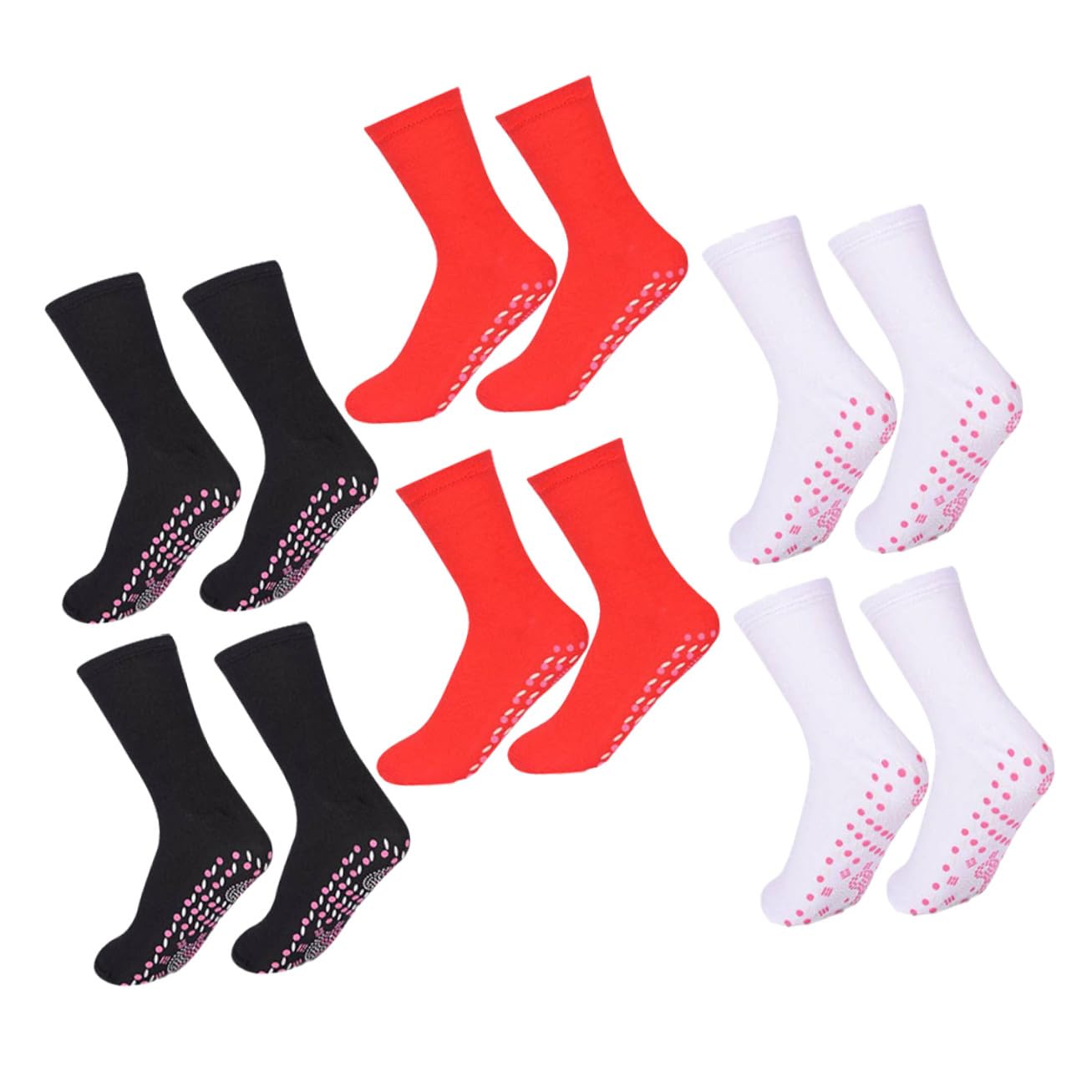 6pares Calcetines Sanitarios Autocalentables de Invierno Cálidos y Lavables para Uso Exterior para Hombre y Mujer