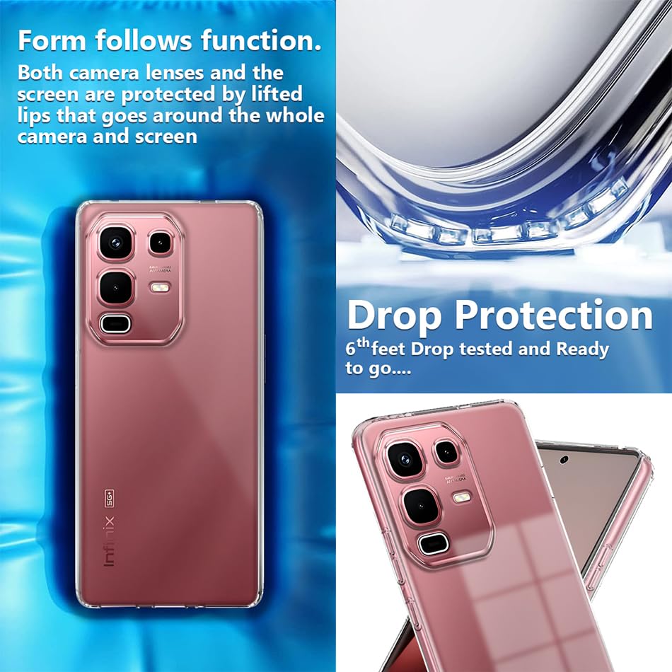 Fashionury Crystal Clear Case for Infinix Note 50s 5G - Image 6