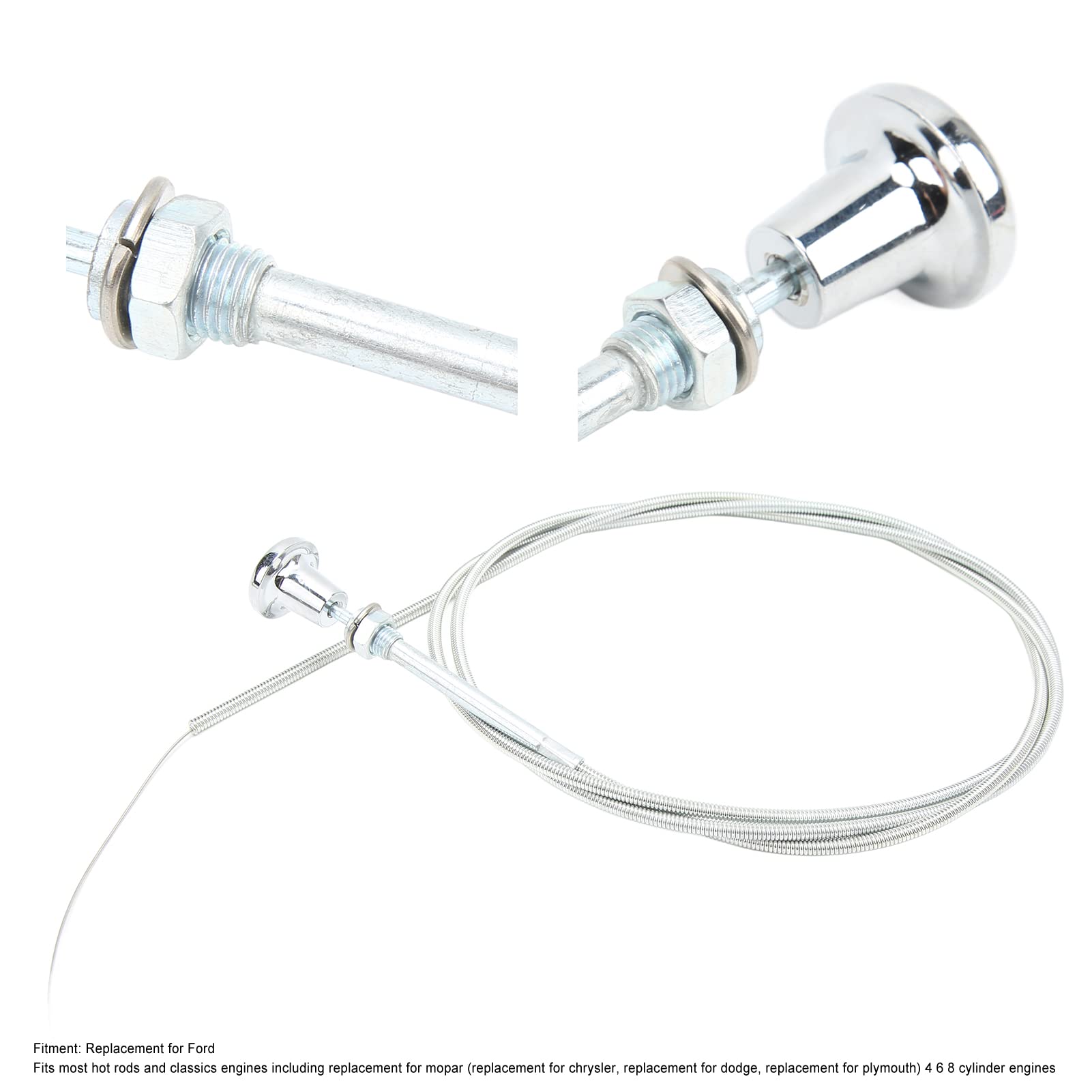 Cavo Starter Universale 6ft (1,8 M) Per Carburatore – Ricambio Per Motori A 4, 6, 8 Cilindri – Controllo Aria - 3
