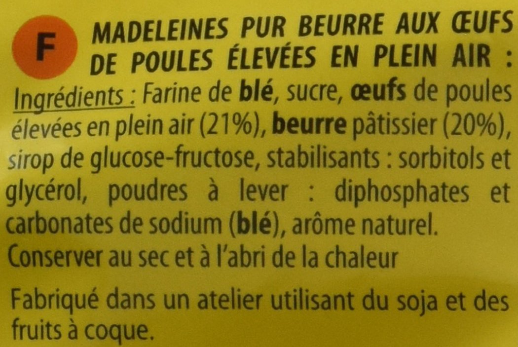 St Michel 12 Madeleines Recette de Commercy Pur Beurre 300 g - Lot de 6